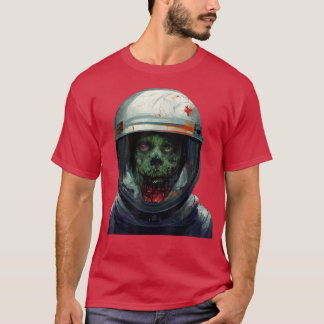 Zombie Astronaut Halloween Party Space Undode Mann T-shirt