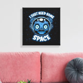 Zombie Astronaut heeft ruimte nodig Canvas Afdruk (Insitu (Woonkamer))