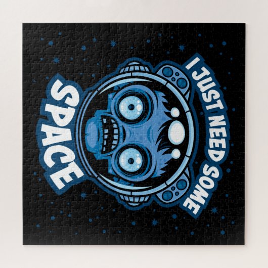 Zombie Astronaut heeft ruimte nodig Legpuzzel (Horizontaal)