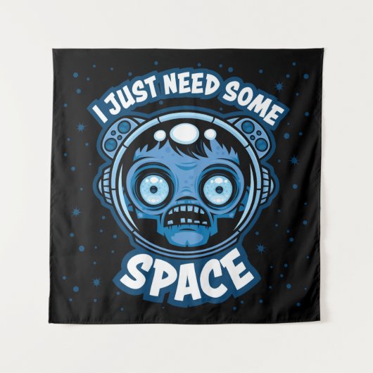 Zombie Astronaut heeft ruimte nodig Wandkleed (Voorkant)