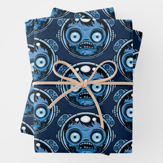 Zombie Astronaut Inpakpapier Vel (In situ)