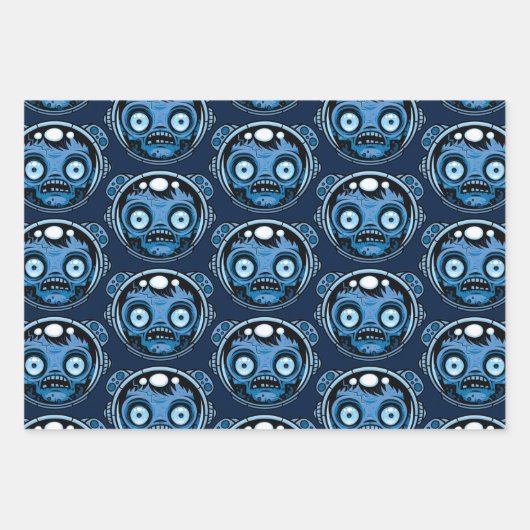 Zombie Astronaut Inpakpapier Vel (Voorkant)