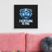 Zombie Astronaut is prima Canvas Afdruk (Insitu (Woonkamer))