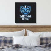 Zombie Astronaut is prima Canvas Afdruk (Insitu (Slaapkamer))