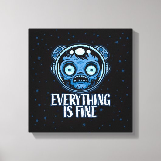 Zombie Astronaut is prima Canvas Afdruk (Voorkant)