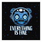 Zombie Astronaut is prima Foto Afdruk (Voorkant)