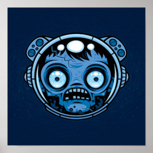 Zombie Astronaut Poster