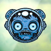 Zombie Astronaut Raamsticker (Vel 3)