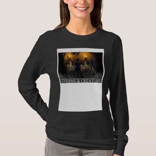 Zombie Attack Caverns & Creatures T-shirt (Voorkant)