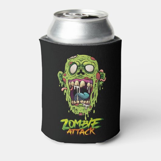 Zombie Attack Scary Monster Creater Blikjeskoeler (Blikje Achterkant)