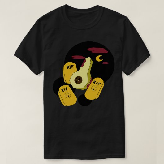 Zombie Avocado 3 T-shirt (Design voorkant)