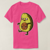 zombie avocado Halloween design T-shirt (Design voorkant)