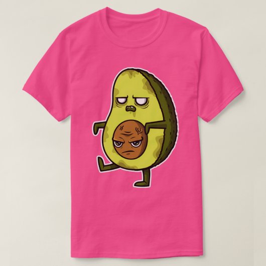 zombie avocado Halloween design T-shirt (Design voorkant)