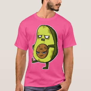 zombie avocado Halloween design T-shirt