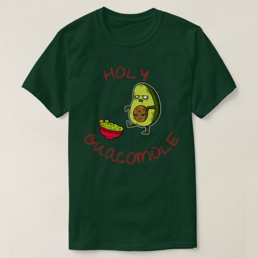 Zombie avocado Heilige Guacamole T-shirt (Design voorkant)
