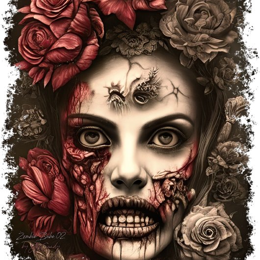 Zombie Babe 02 Perfect Poster