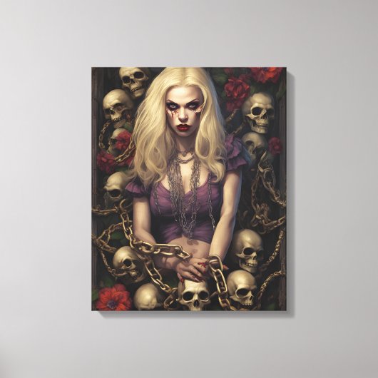 Zombie Babe 05 Canvas Afdruk (Voorkant)