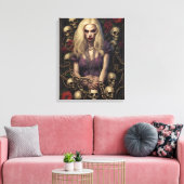 Zombie Babe 05 Canvas Afdruk (Insitu (Woonkamer))