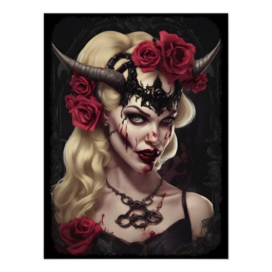 Zombie Babe 06 Perfect Poster (Voorkant)