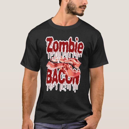 Zombie Bacon Ondead Lijk Wraak T-shirt (Voorkant)