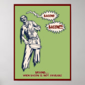 Zombie - Bacon Poster (Voorkant)
