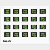Zombie Bait Blok BG Vierkante Sticker (Vel)
