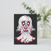 Zombie Banshee Briefkaart (Staand voorkant)