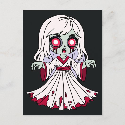 Zombie Banshee Briefkaart (Voorkant)