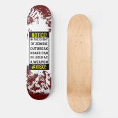 Zombie Basher Persoonlijk Skateboard (Voorkant)