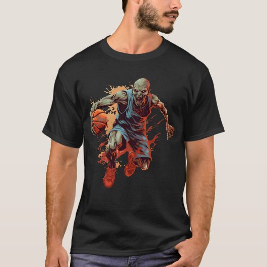 Zombie Basketbal, Dunks met zombies T-shirt (Voorkant)