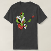 Zombie Bass Guitar Lazy Halloween Costume Music Mu T-shirt (Design voorkant)