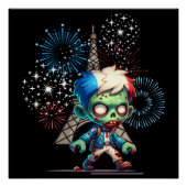 Zombie Bastille Dag Perfect Poster (Voorkant)