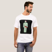Zombie Bathroom Onderteken zwart mannen shirt (Voorkant volledig)