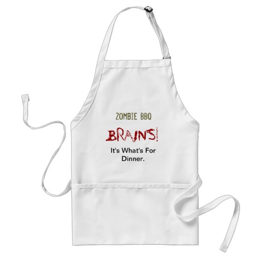 Zombie BBQ Apron Standaard Schort (Voorkant)
