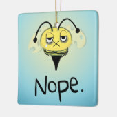 Zombie Bee/Zom-BEE - Geef me NOPE. Keramisch Ornament (Links)