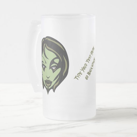 Zombie Beer Mok Personaliseert Halloween Zombie Gl (Voorkant links)