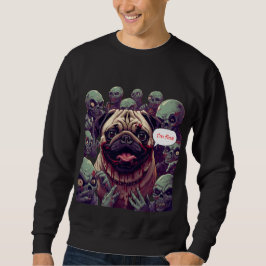 "Zombie Beet Pug Halloween Trui – Ik ben prima.