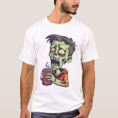“Zombie Before Coffee – Undead Morning Mood” T-shirt (Voorkant)