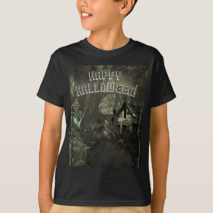 Zombie Begraafplaats Horror Griezelen Aangepast Ha T-shirt