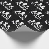 Zombie-bemanning met drie zombies cadeaupapier (Hoek)