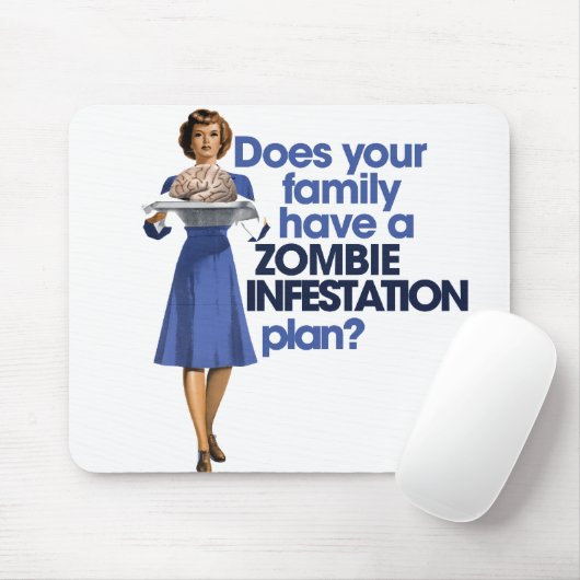 Zombie-besmettingsplan Muismat (Met muis)