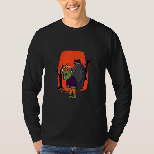 Zombie Bij Middernacht T-shirt (Voorkant)