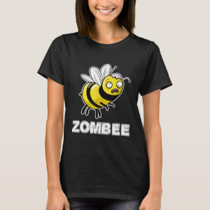 Zombie Bij Puns Halloween Zombie Bij T-shirt