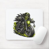 Zombie Biker Motorfiets Muismat (Met muis)