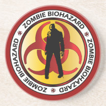 Zombie Biohazard Afval Waarschuwing Grappige Hallo