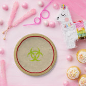 Zombie Biohazard Halloween Party Paper Borden Papieren Bordje (Feest)