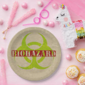 Zombie Biohazard Halloween Party Paper Borden Papieren Bordje (Feest)