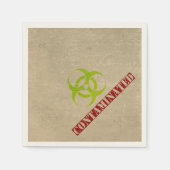 Zombie Biohazard Halloween Party Papieren servette Servetten (Voorkant)