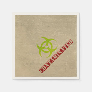 Zombie Biohazard Halloween Party Papieren servette Servetten