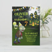 Zombie Birthday Boy Kaart (Staand voorkant)